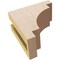 Ekena Millwork 3"W x 6"D x 6"H Classic Mediterranean Rough Cedar Woodgrain TimberThane Corbel, Primed Tan CORUR03X06X06MEDRCPR - alternate 6
